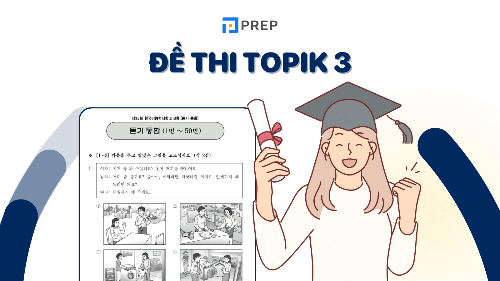 Luyện thi TOPIK 3 tháng 8/2024